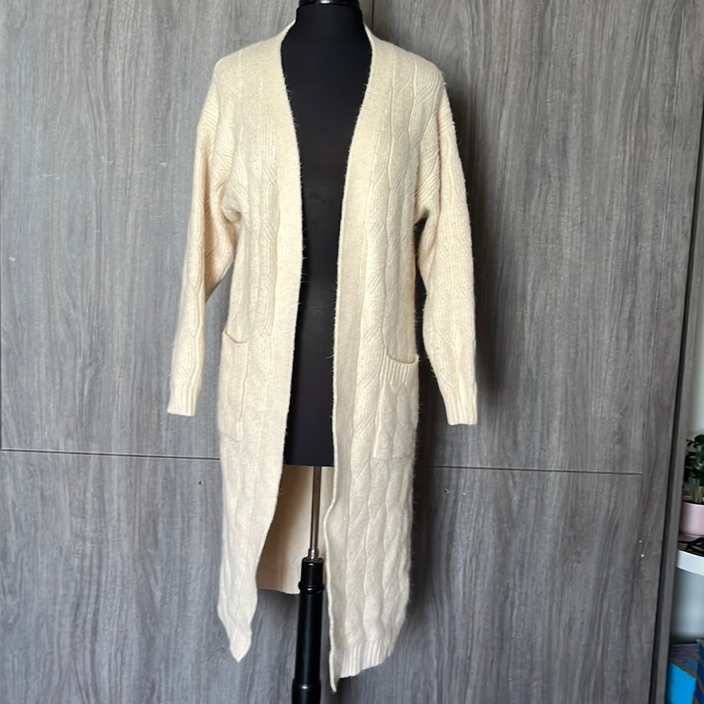 Lulus Knit long Cardigan - Picture 3 of 12